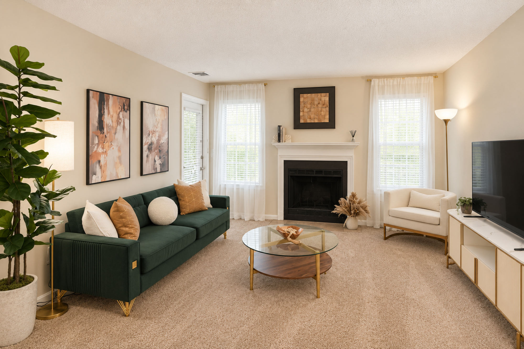 Spacious Living Room