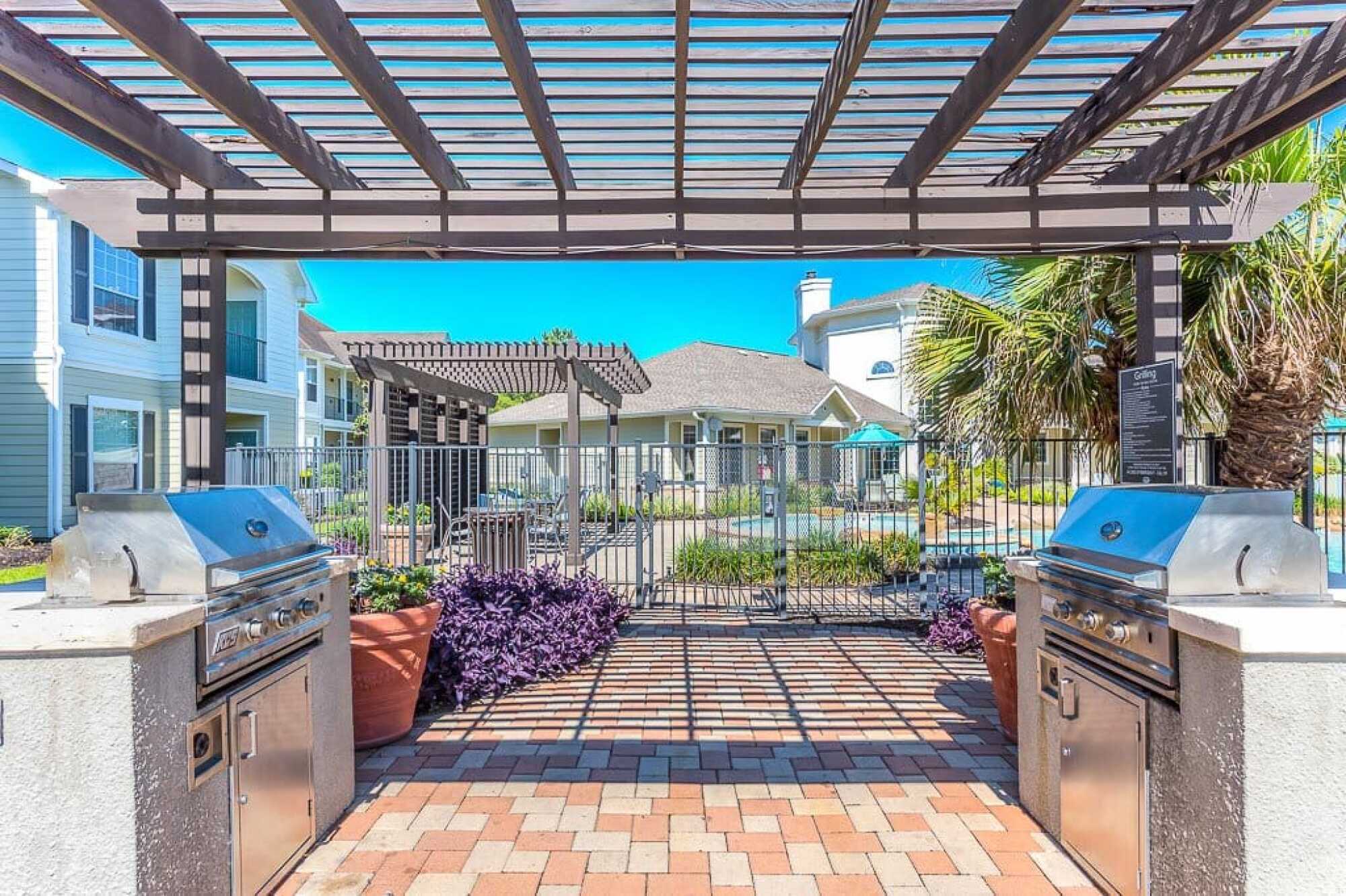 Poolside Grilling Area