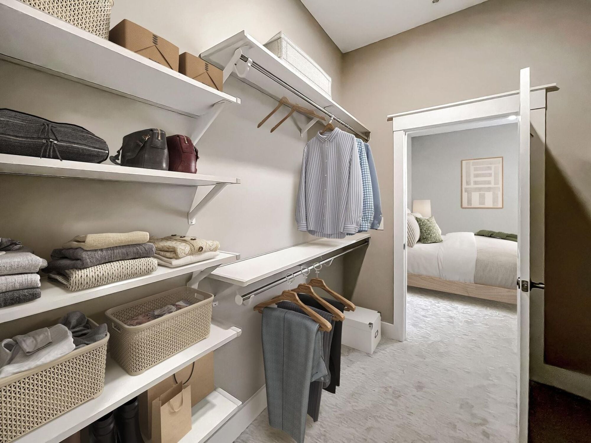 Large A6 closet with shelving