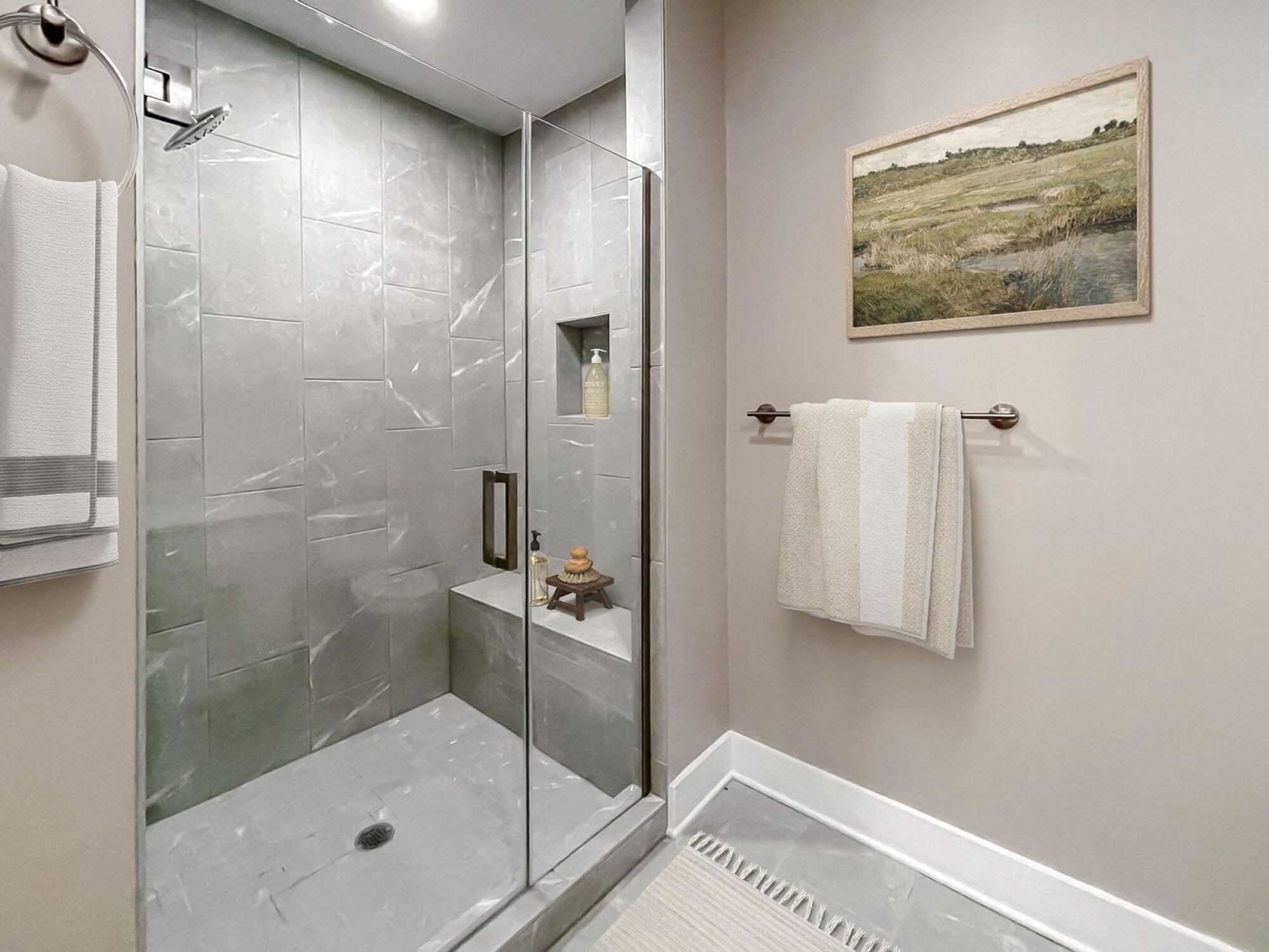 A6 bathroom with large walk-in shower