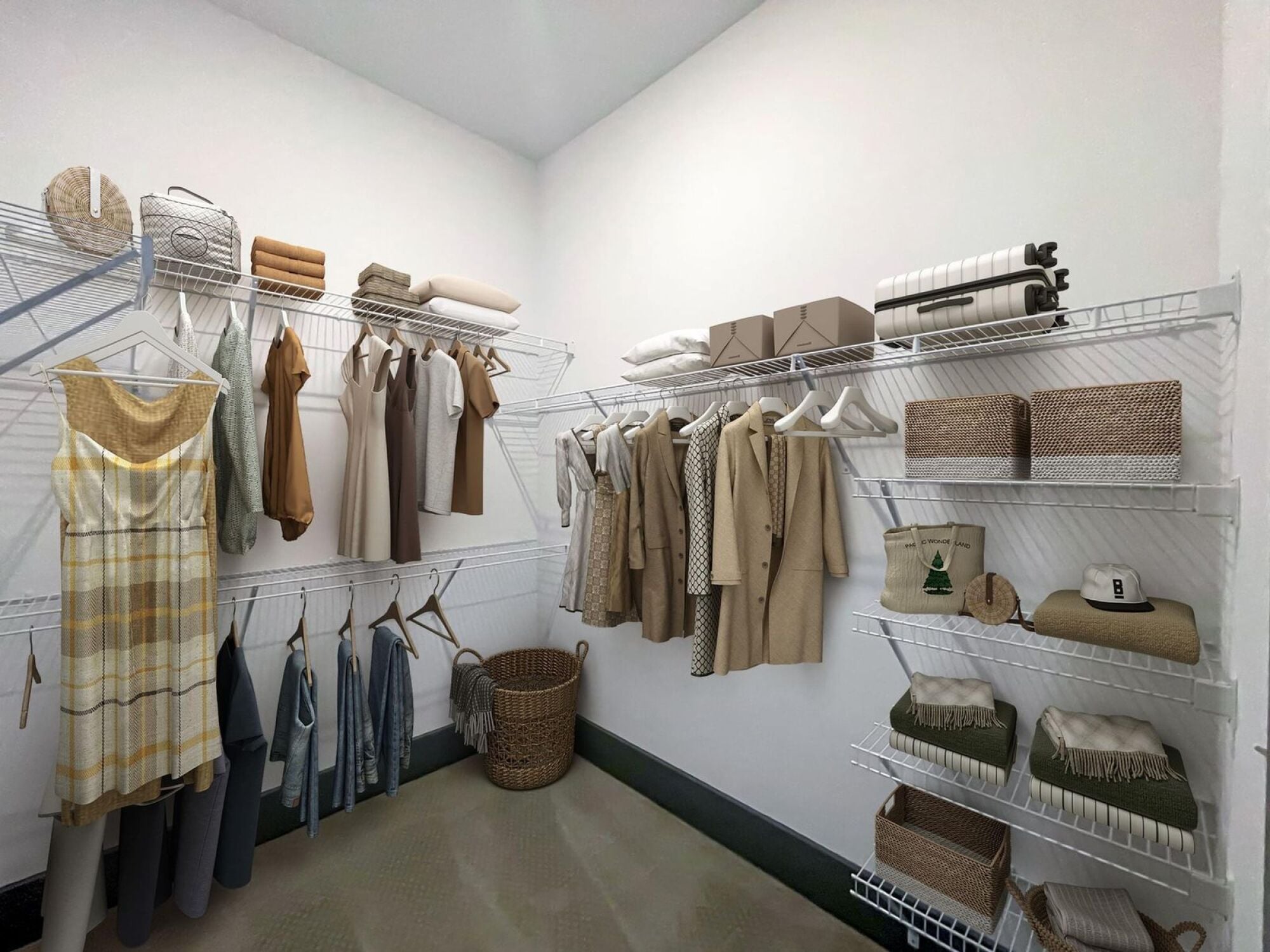 Ravenswood walk in closet with shelving