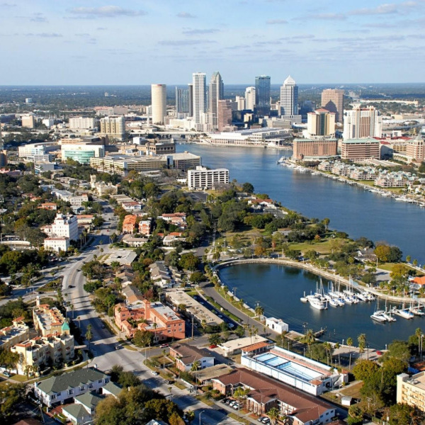 Aerial view of Tampa