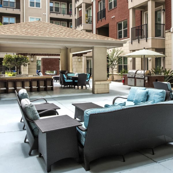 Outdoor patio area