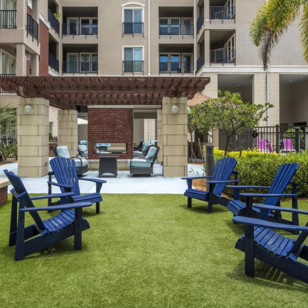 Outdoor patio area