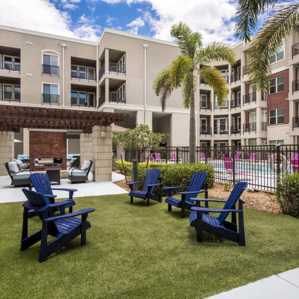 Outdoor patio area