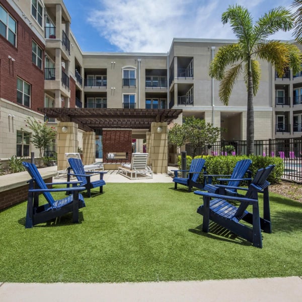 Outdoor patio area