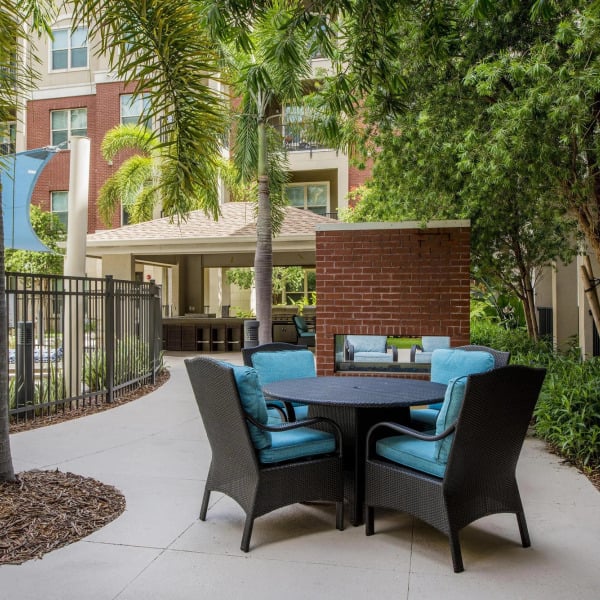 Outdoor patio area