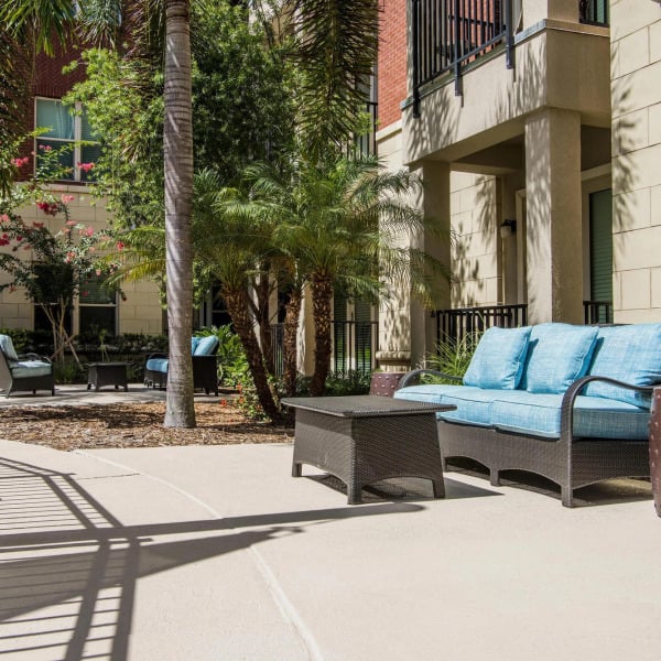 Outdoor patio area