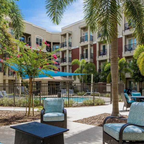 Outdoor patio area