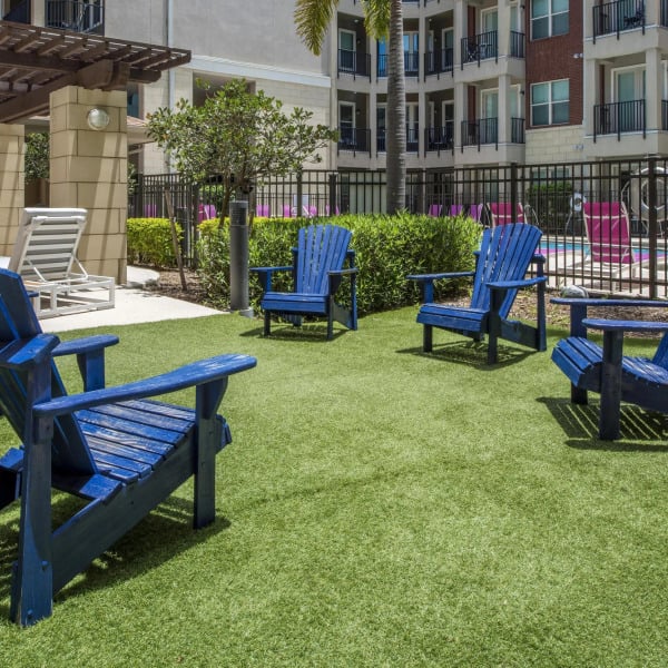 Outdoor patio area
