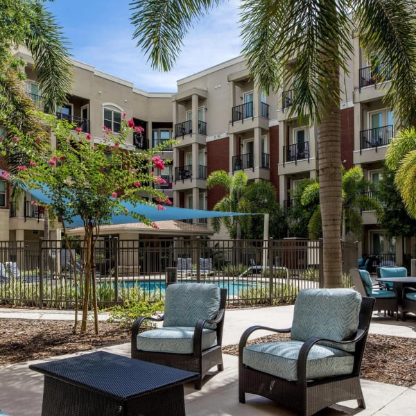 Outdoor patio area