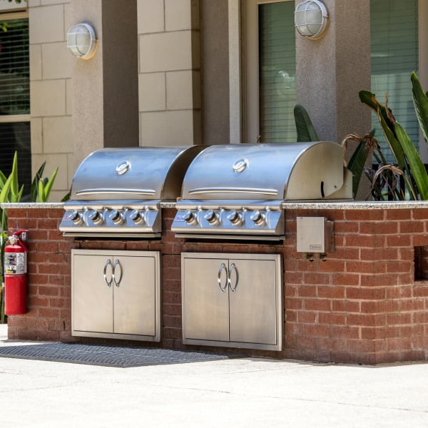 Outdoor grilling area