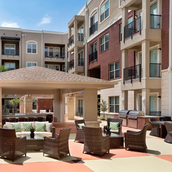 Outdoor patio area