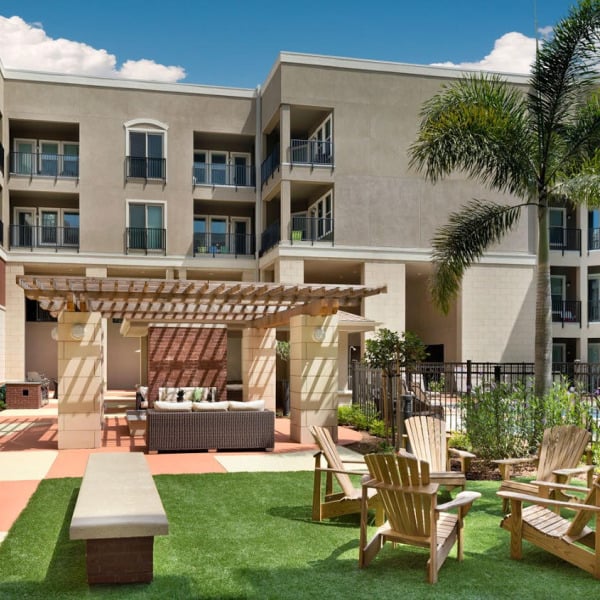 Outdoor patio area