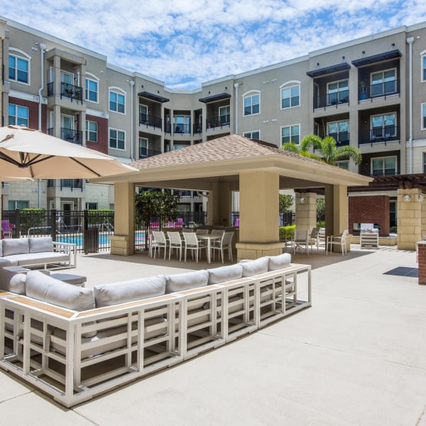 Outdoor patio area