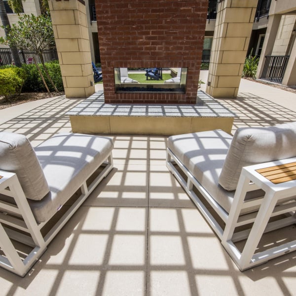 Outdoor patio area