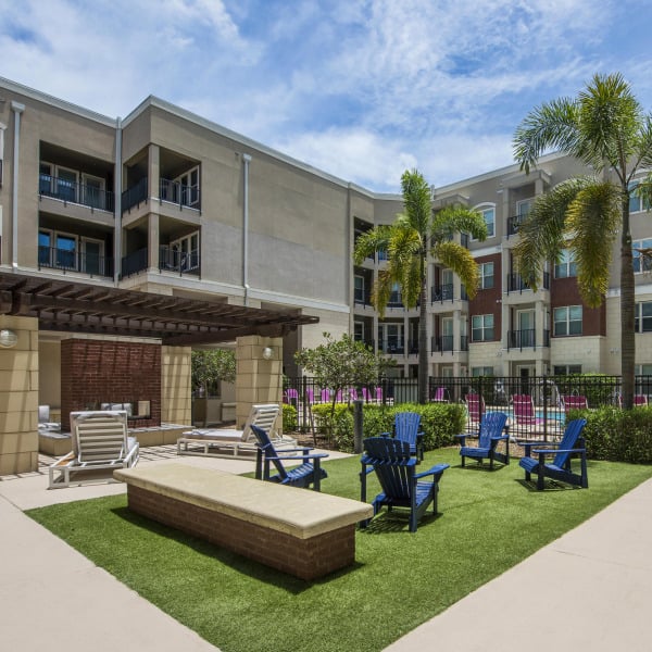 Outdoor patio area