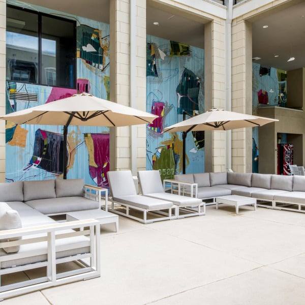 Outdoor patio area