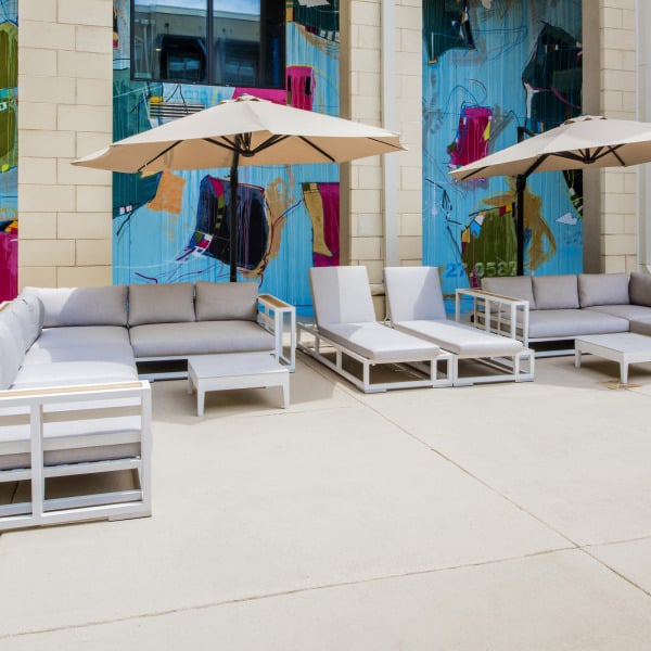 Outdoor patio area