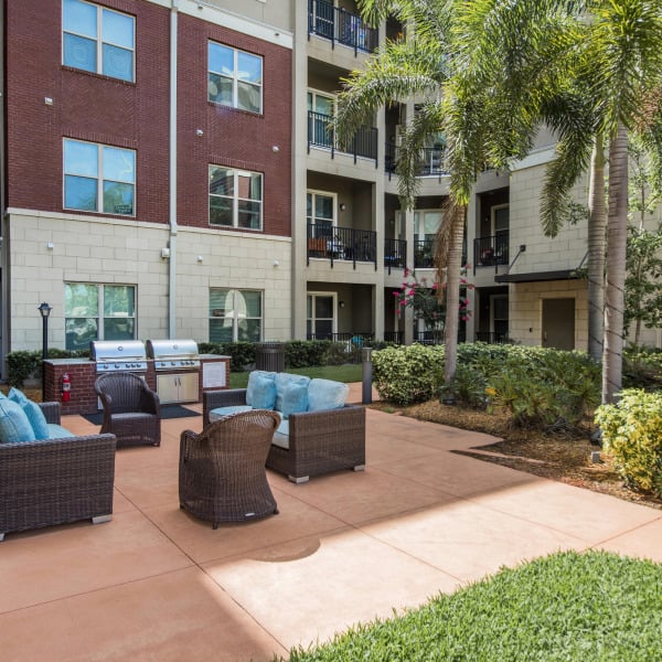Outdoor patio area