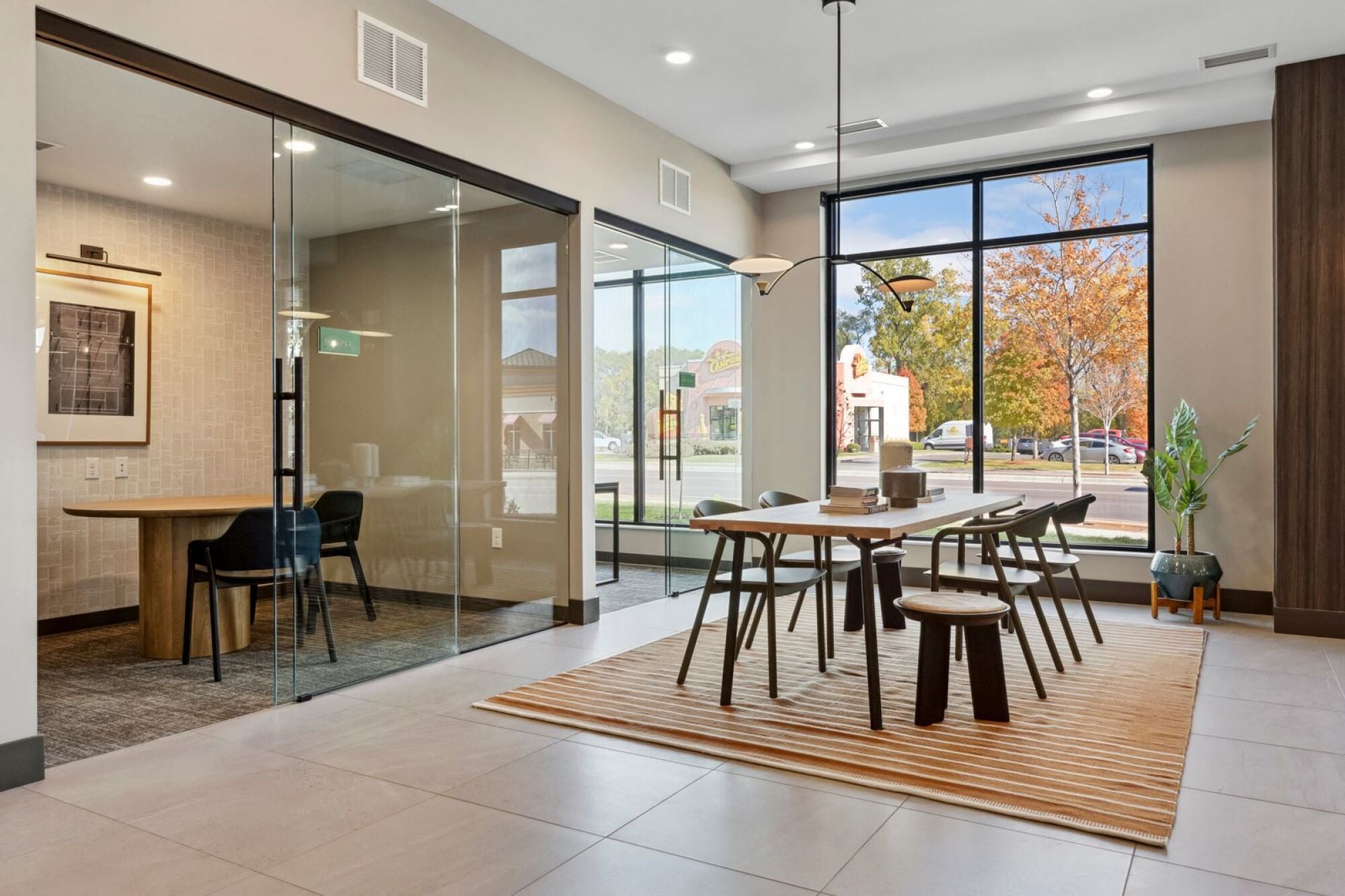 private office suites in work from home lounge in west st paul