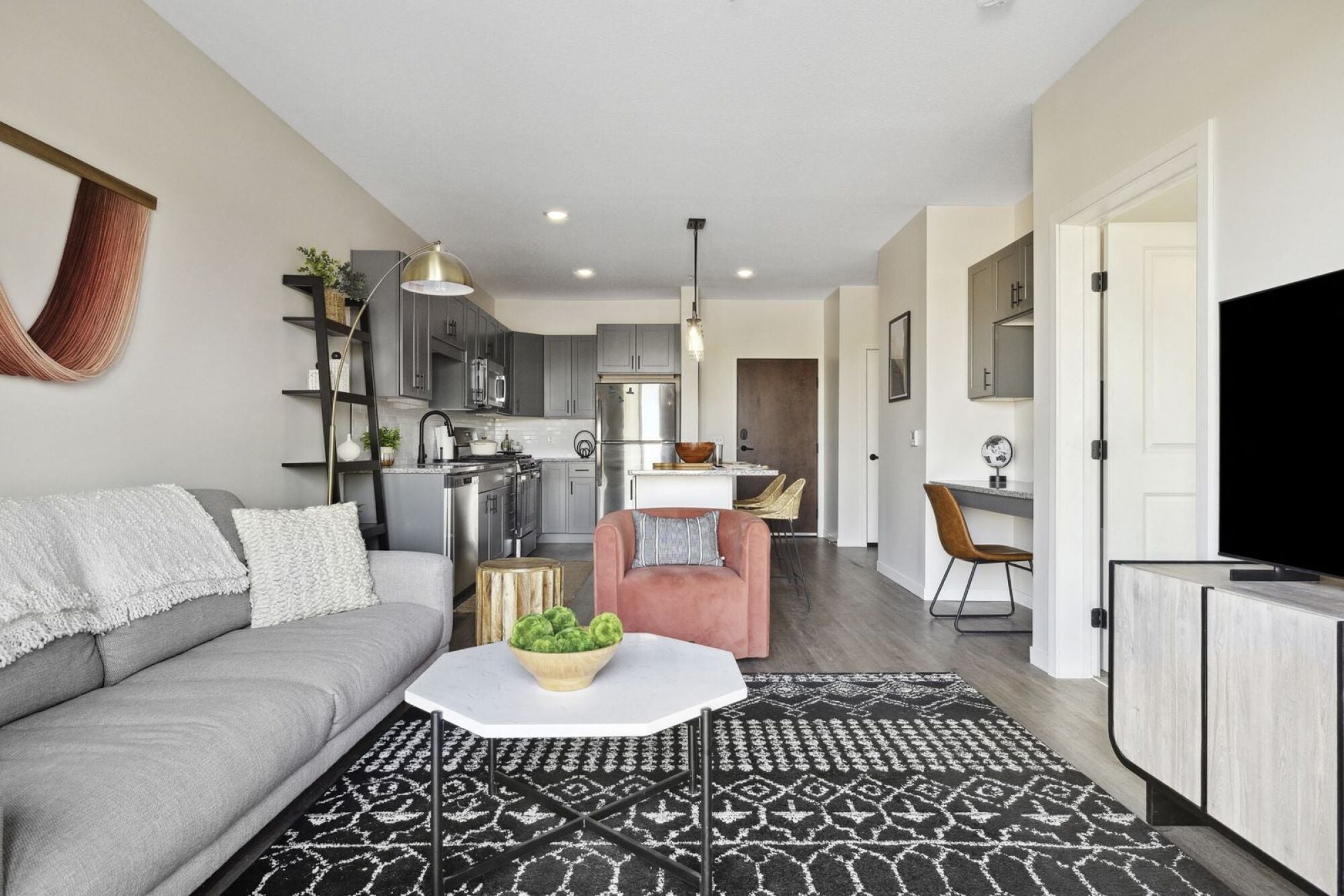 Living area at Terra Residences in Maple Grove, MN.