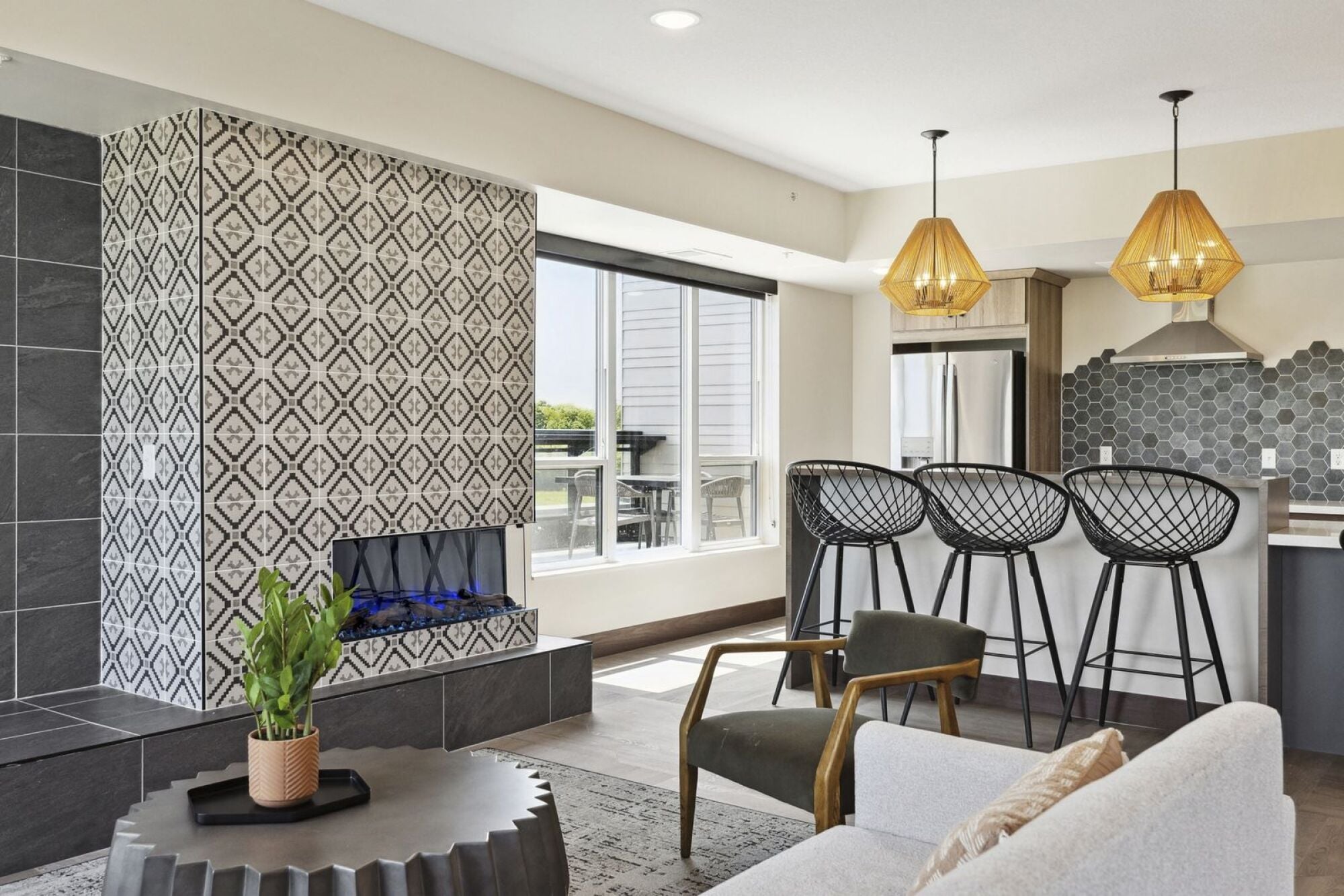 The club room at Terra Residences in Maple Grove, MN.