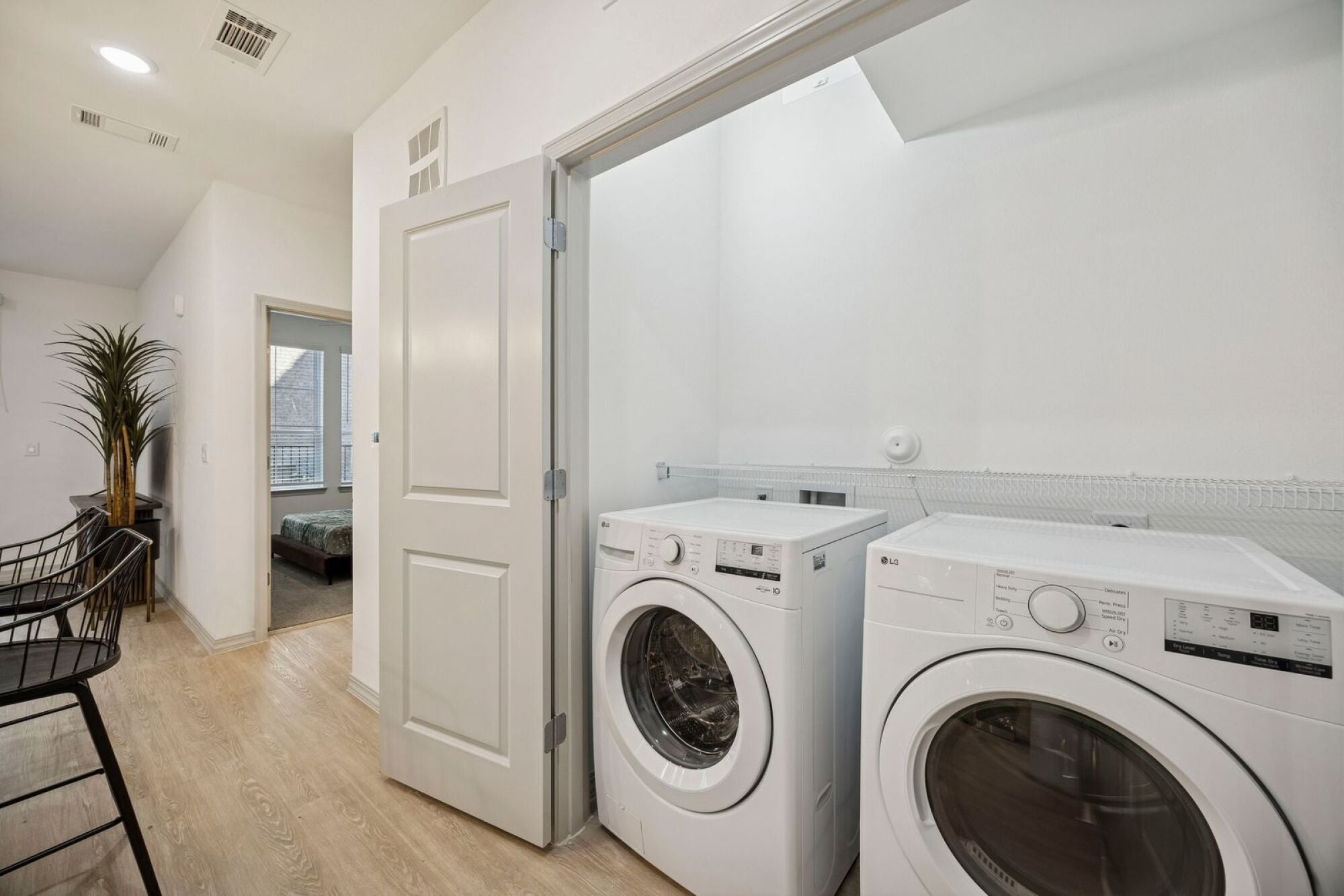 In-unit laundry at The Elara in Farmers Branch, Texas.