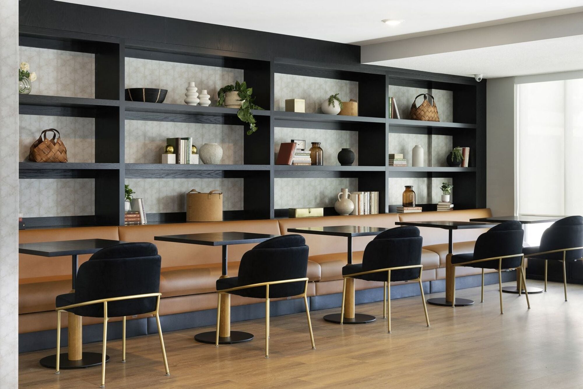 The work lounge at The Blakeley in Shakopee, MN.