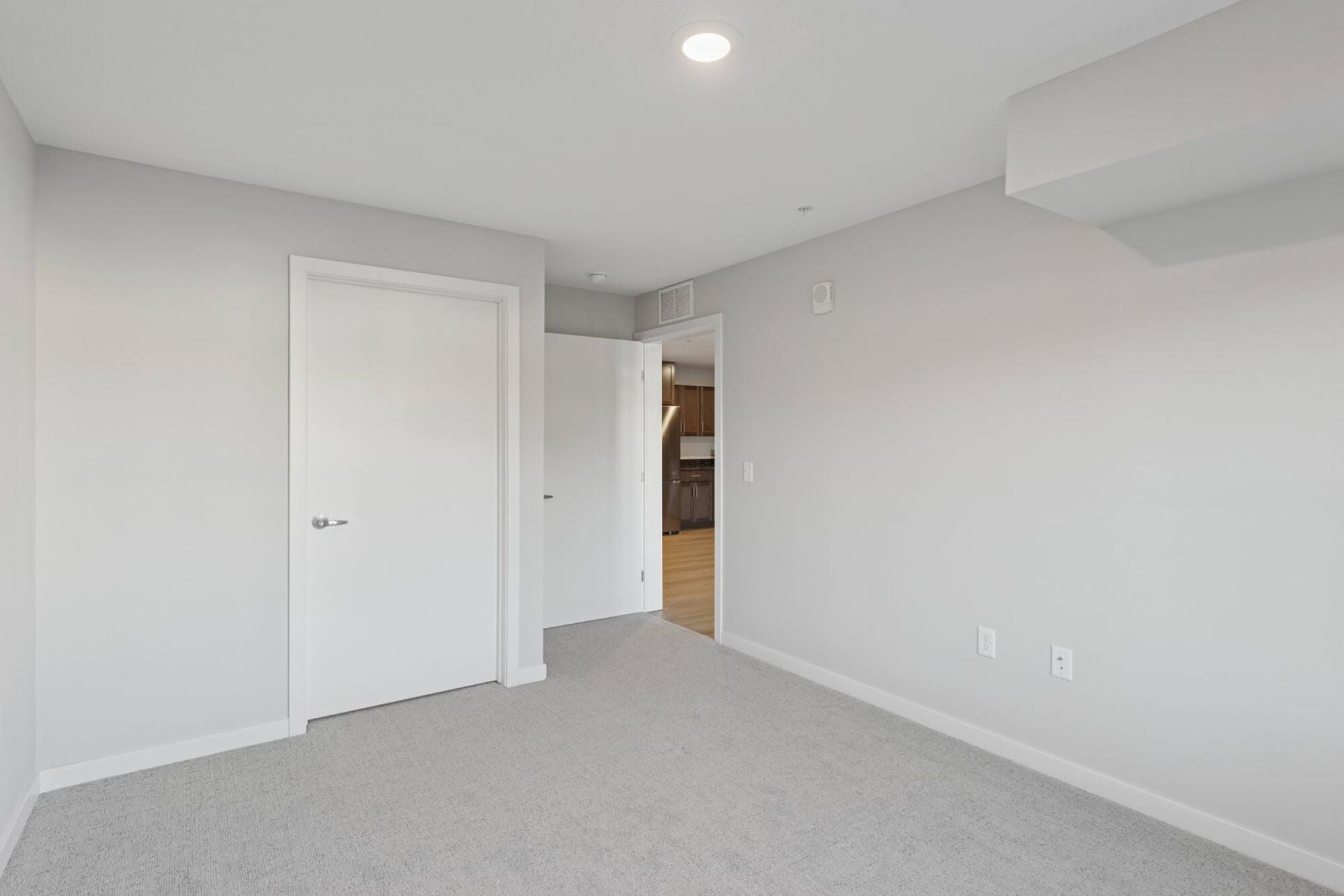 A bedroom at Callisto Commons in Fridley, MN.