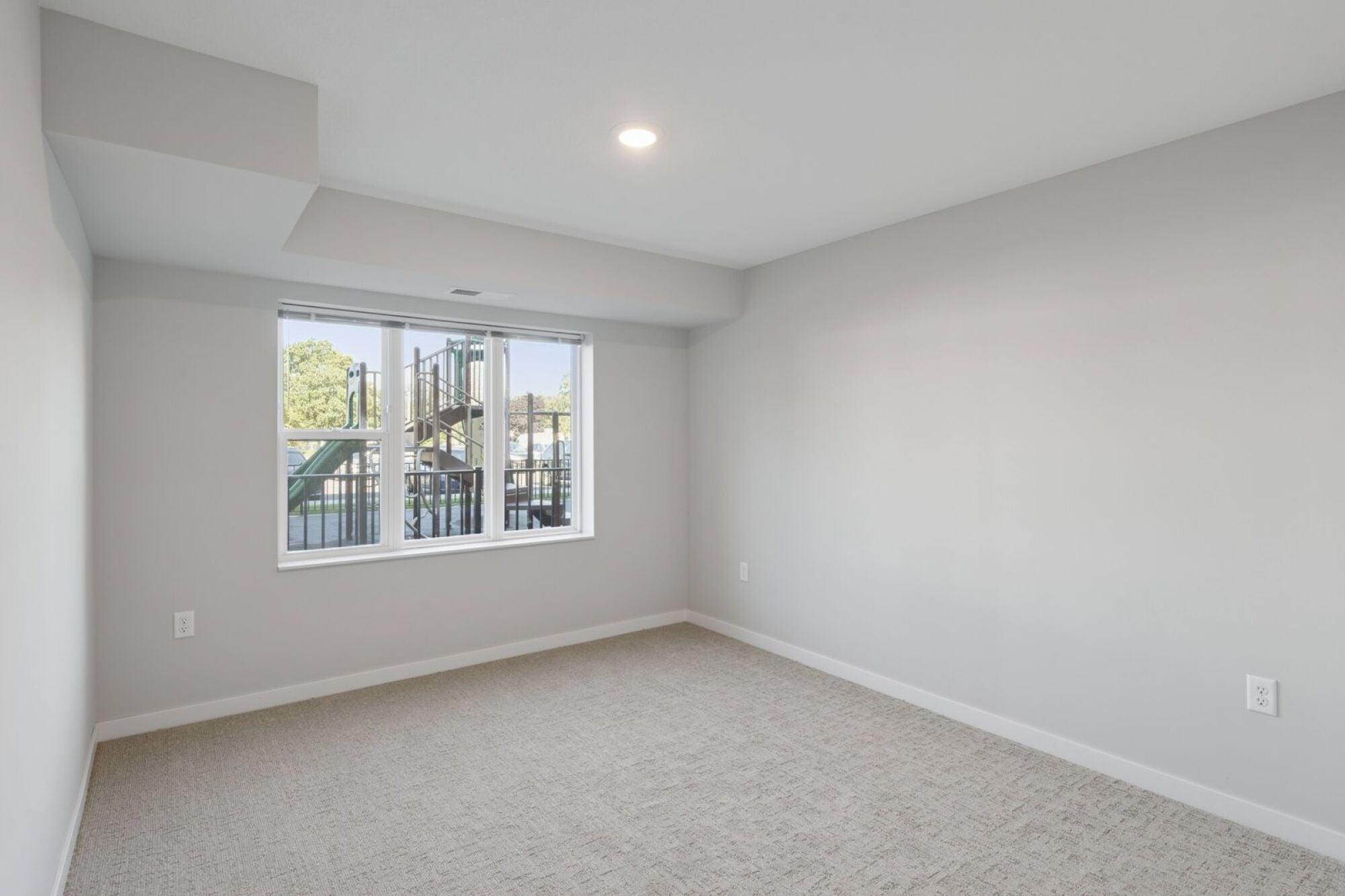 A bedroom at Callisto Commons in Fridley, MN.