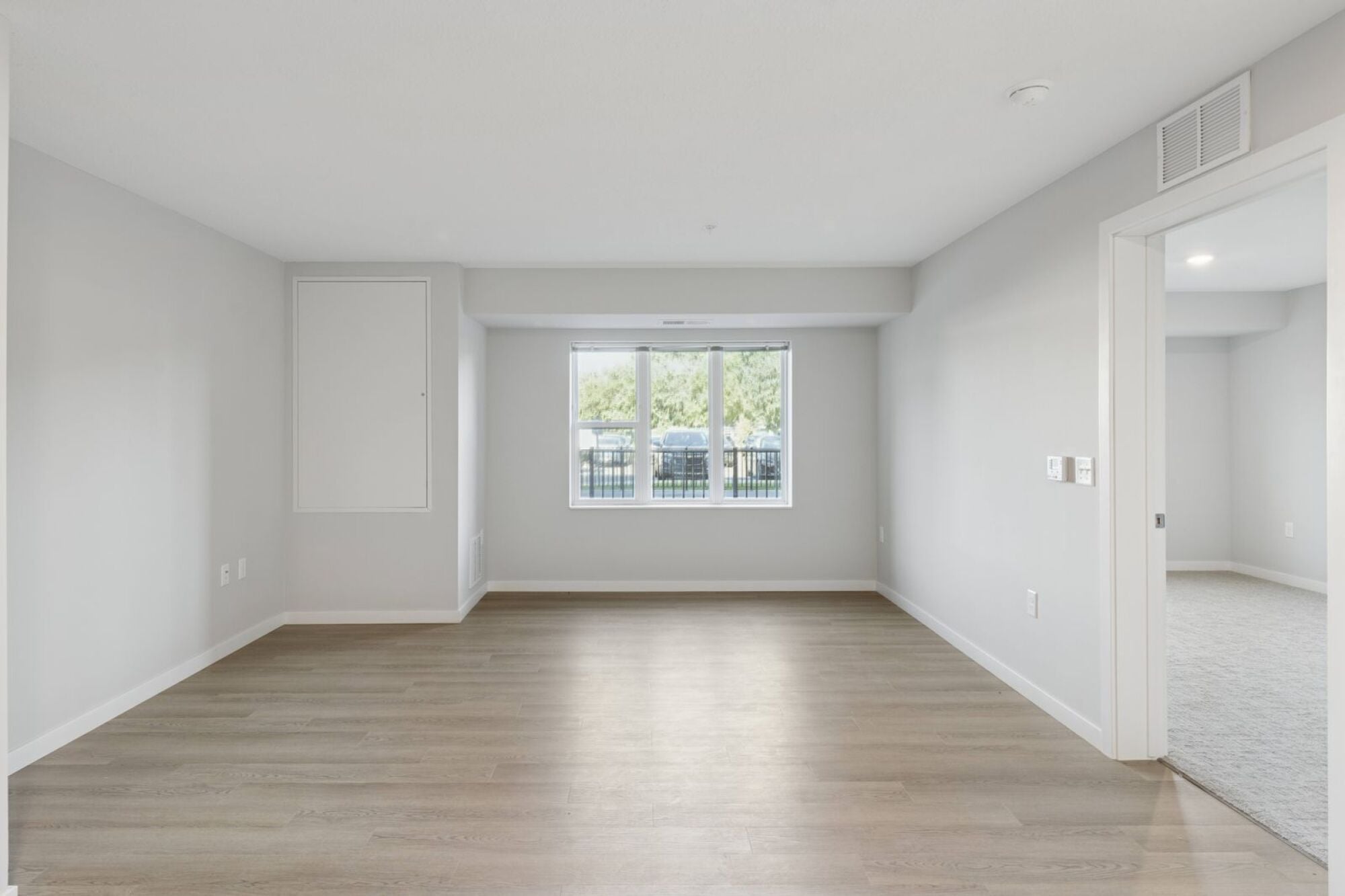 A living room at Callisto Commons in Fridley, MN.