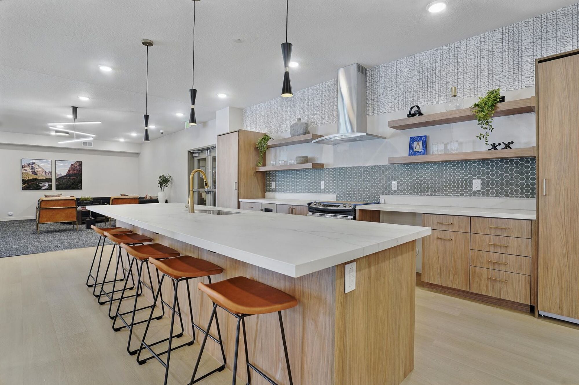 Community Kitchen at The Whitney in Salt Lake City, Utah.