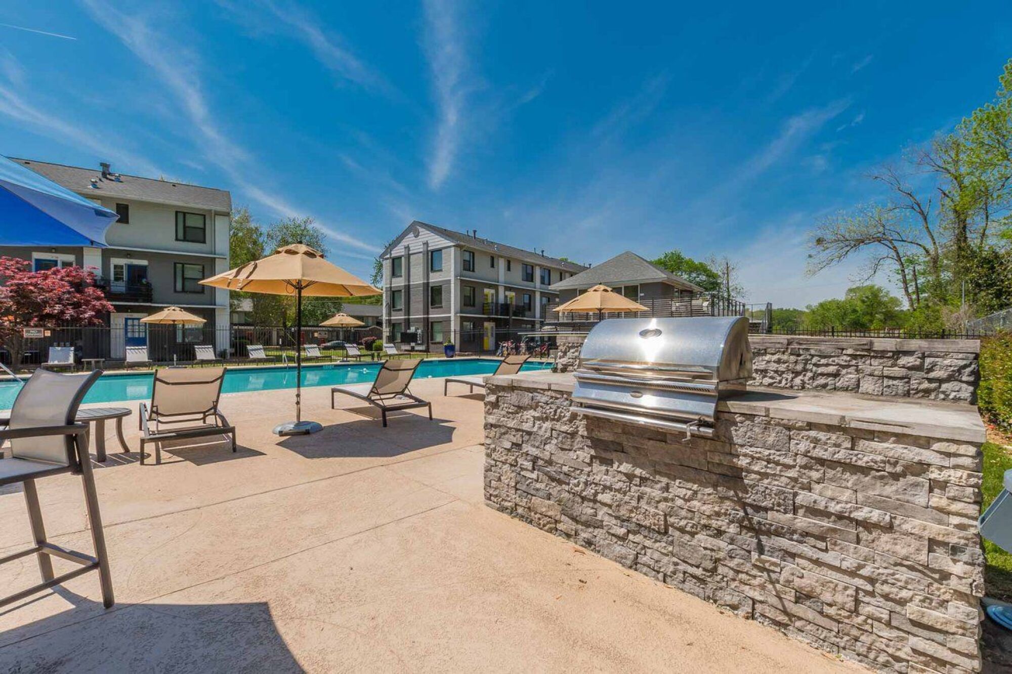 Poolside Grilling Area