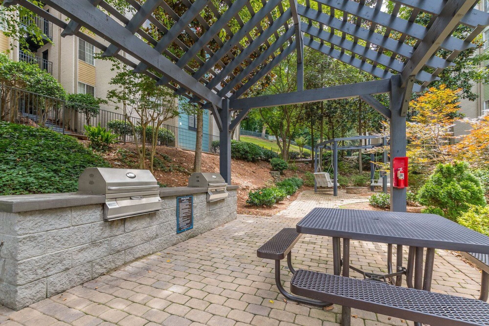 Poolside Grilling Area