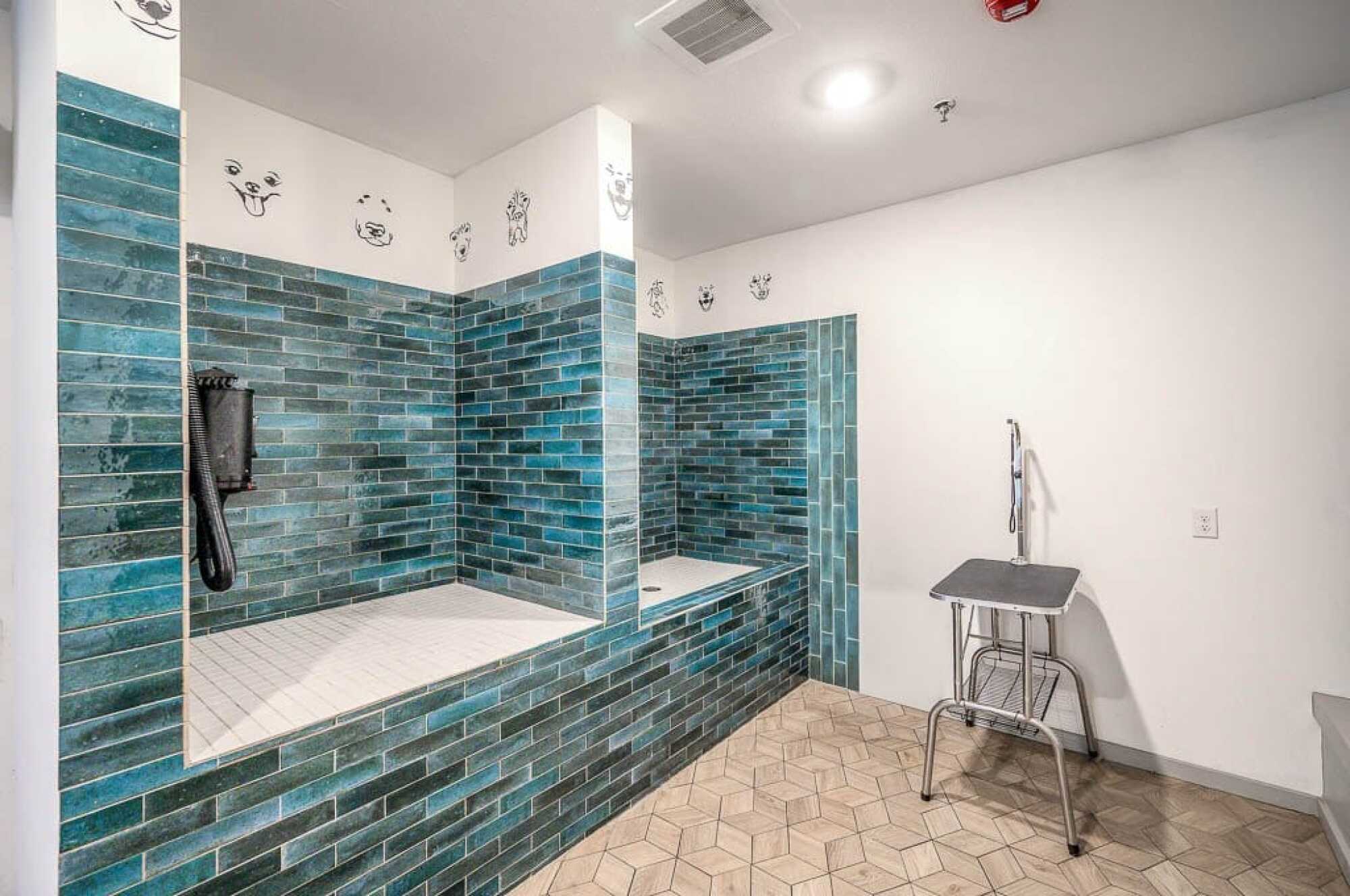 bathroom featuring tile floors
