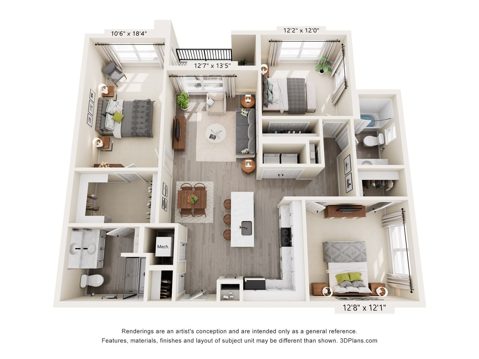 3x2 Evergreen Floor Plan