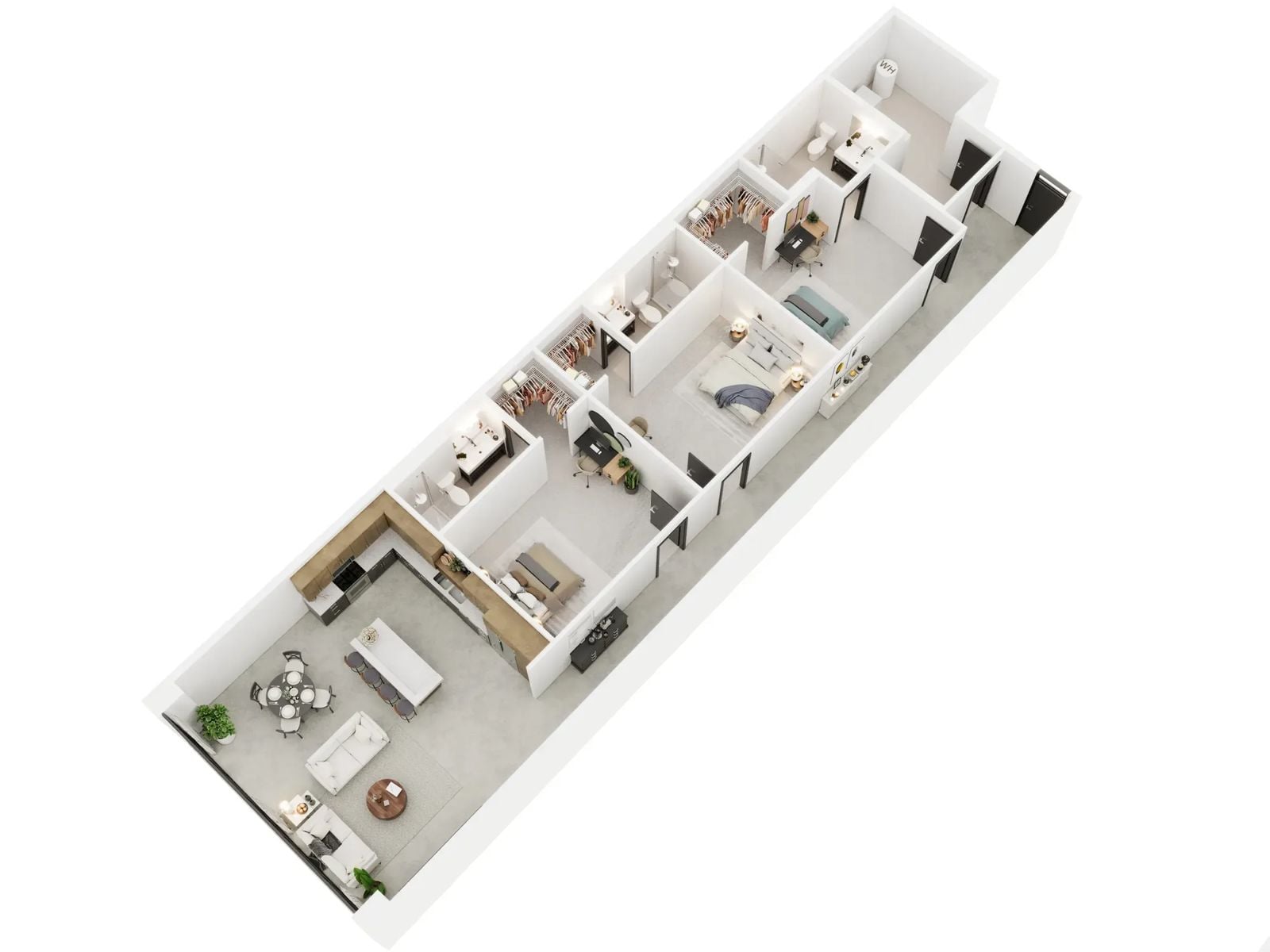 3 Bedroom floor plan image