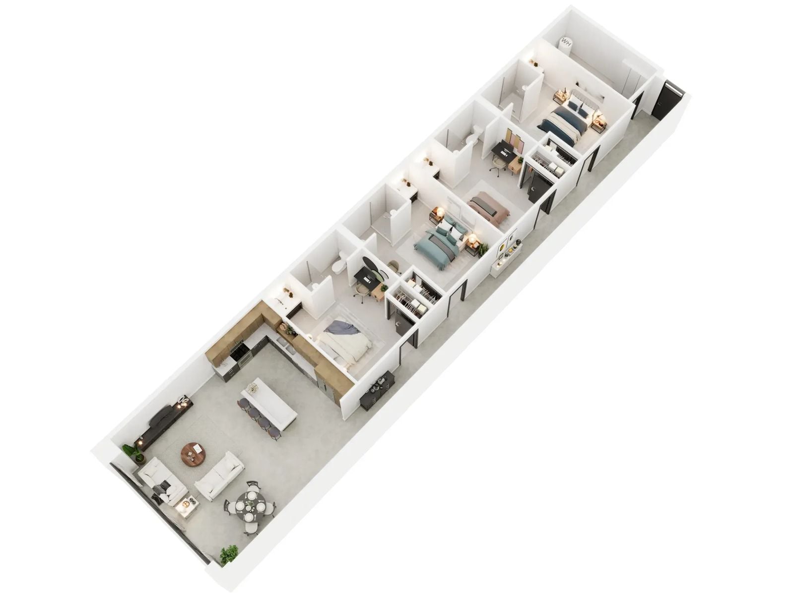 4 Bedroom floor plan image