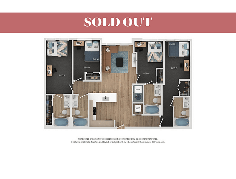 Price is Per Bedroom.