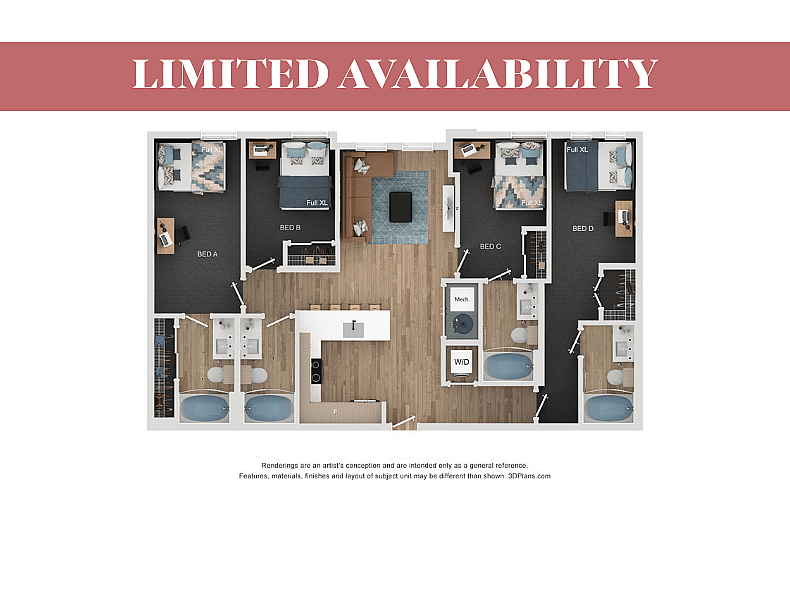 Price is Per Bedroom.