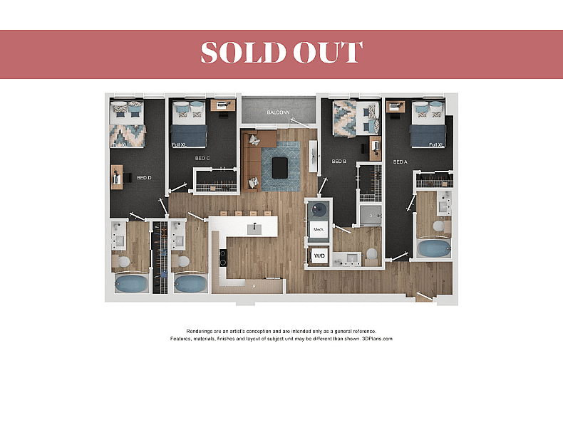 Price is Per Bedroom.