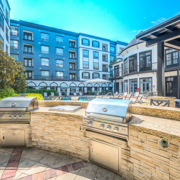 Poolside Grilling Area