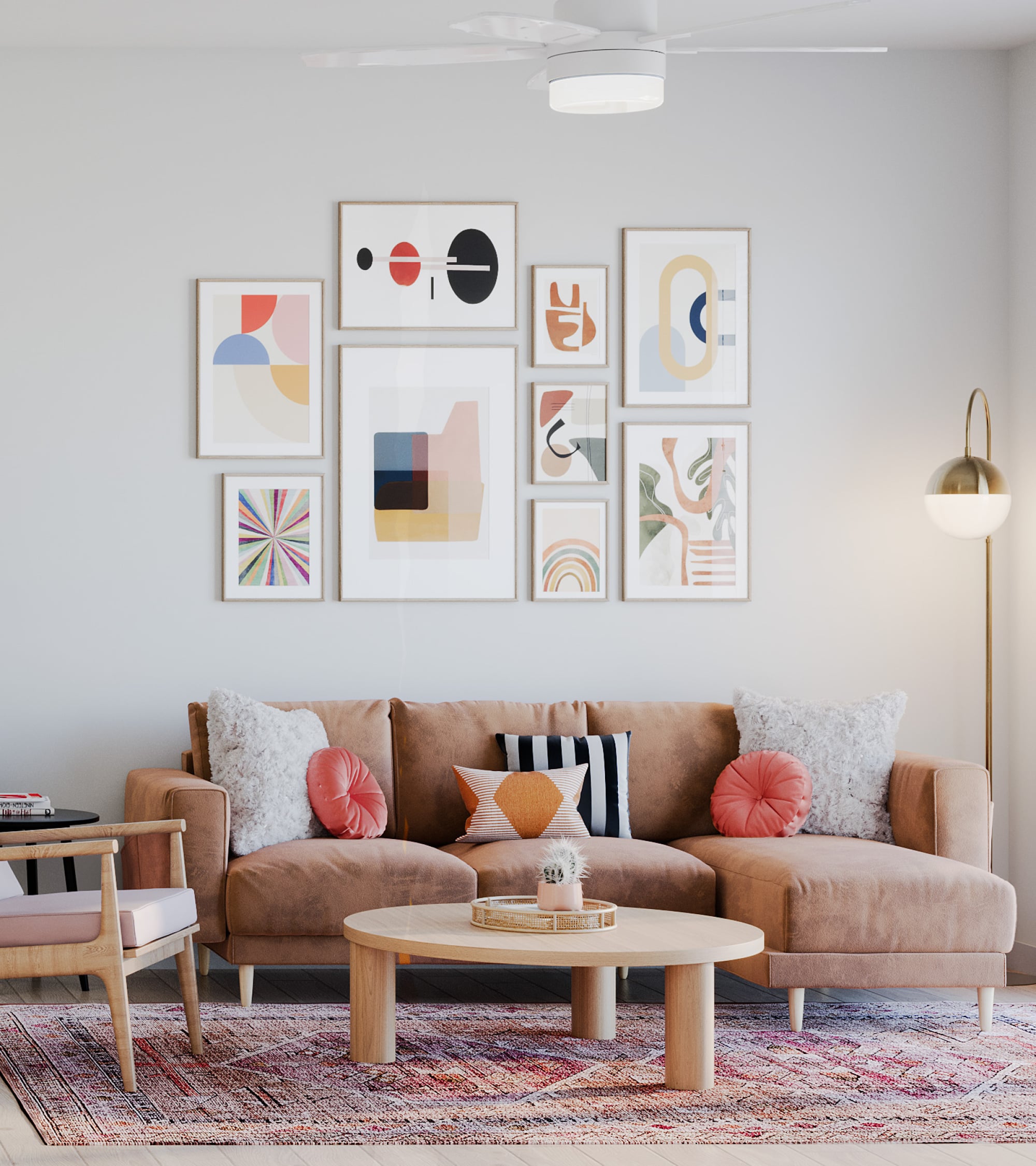 Bright apartment bedroom with modern decor at Wixby House in Austin, TX