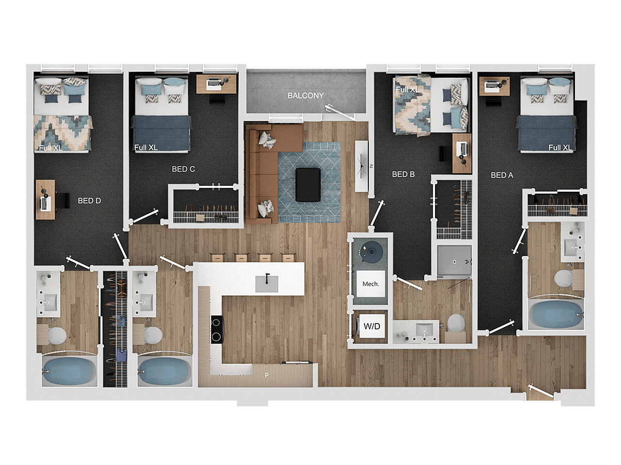 Price is Per Bedroom.