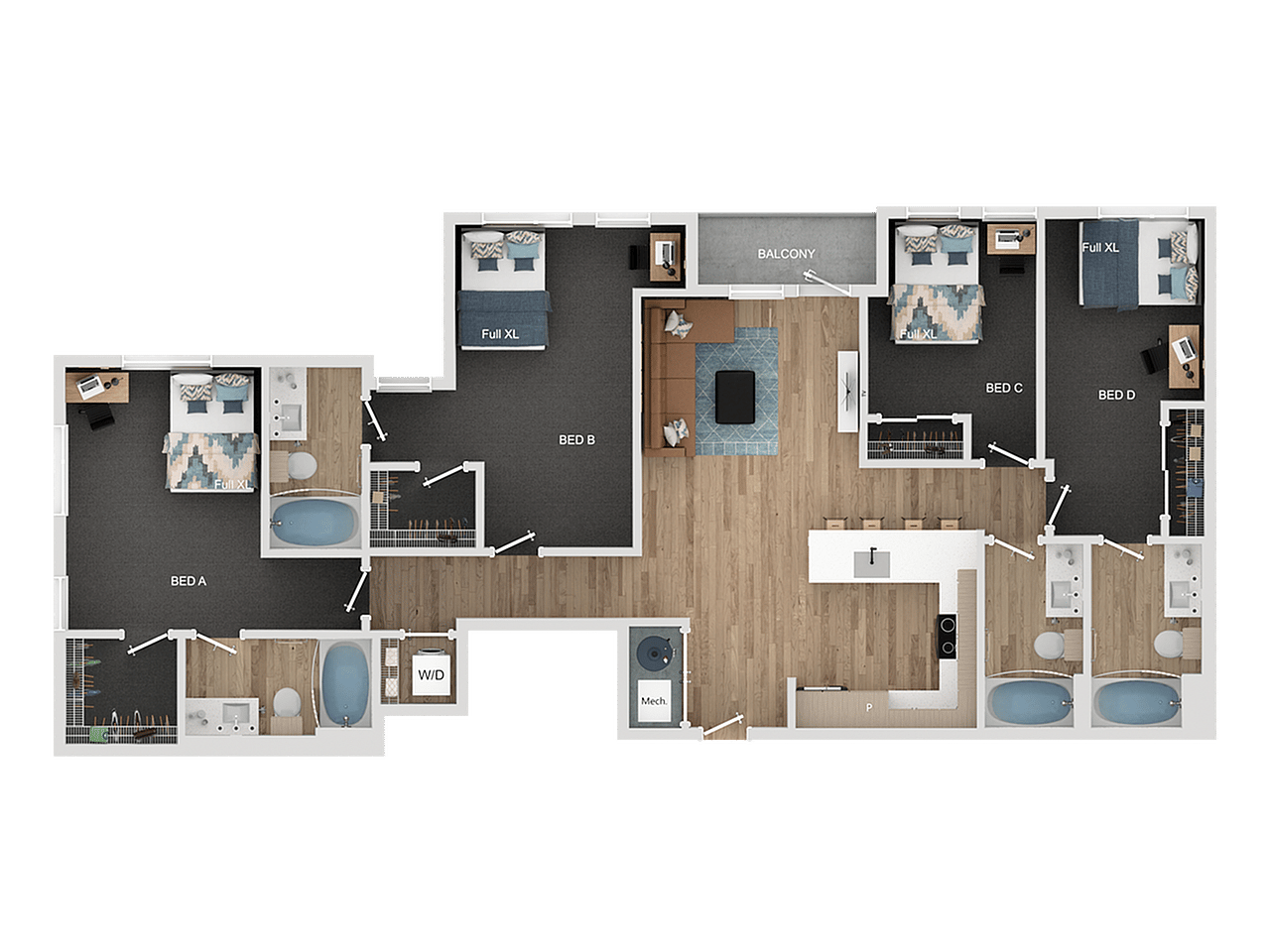 Price is Per Bedroom.
