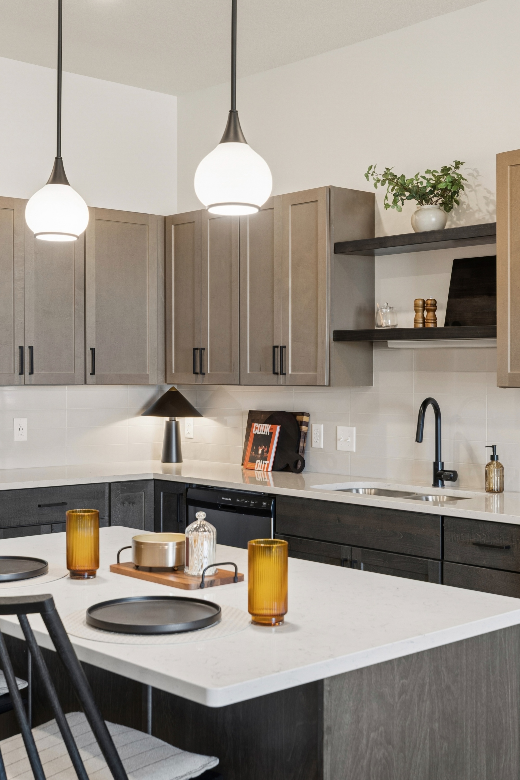 Kitchen with Large Island  at Belterra Apartments in Plymouth MN