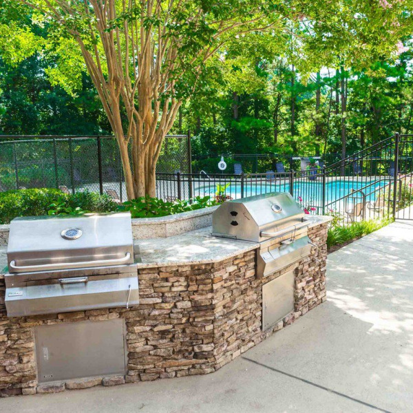Poolside Grilling Area