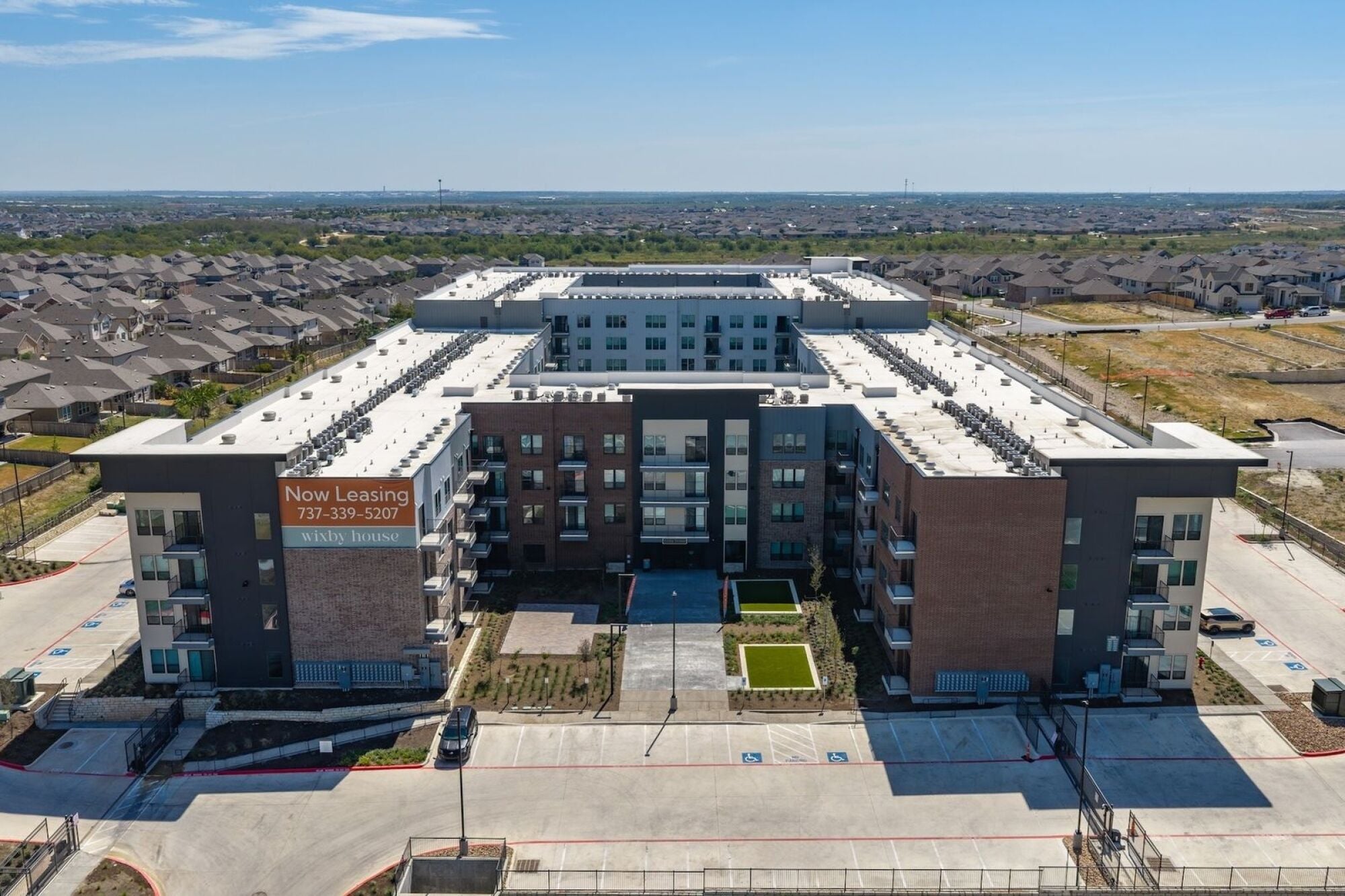 Aerial View at Wixby House in Austin, TX