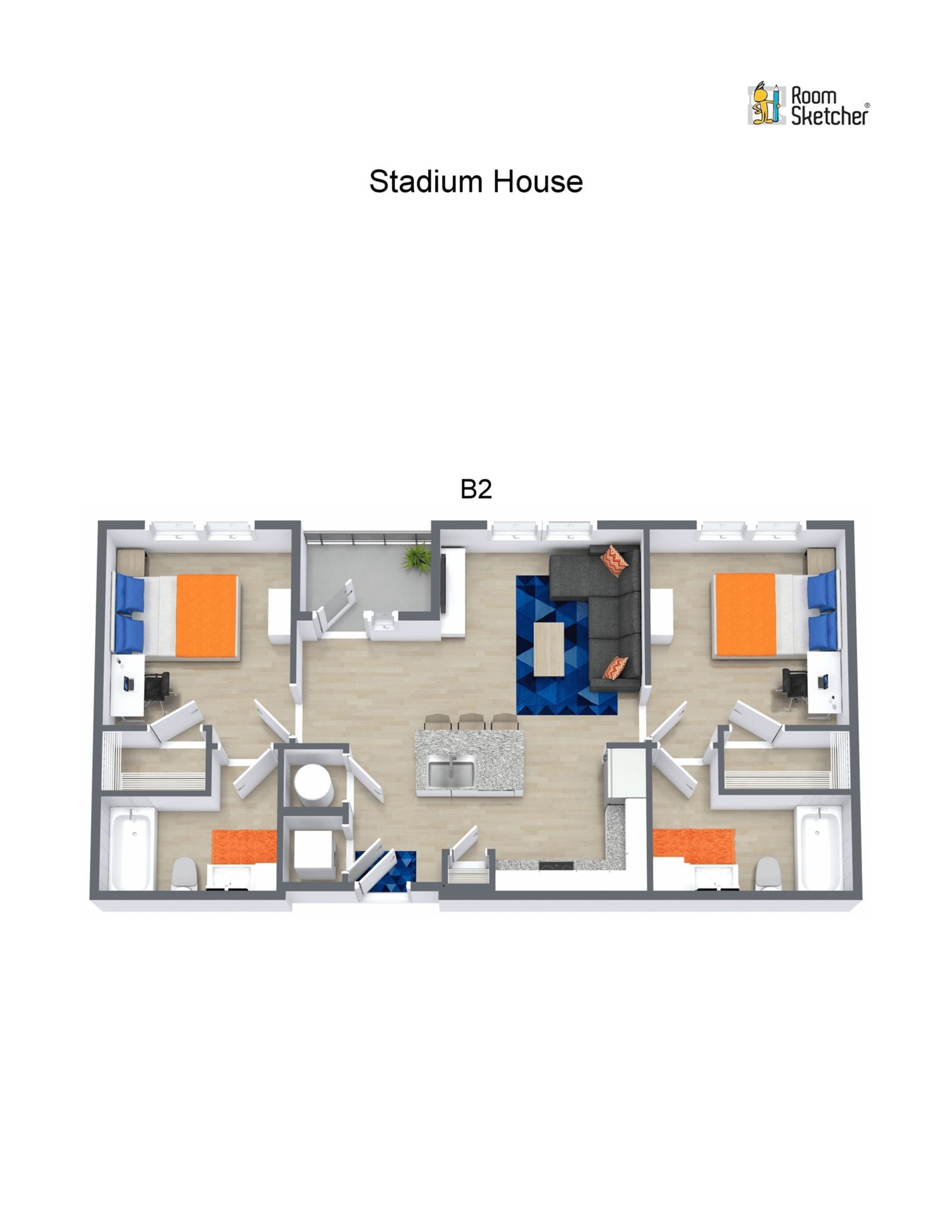 Introducing the B2 Floor Plan in Gainesville, a thoughtfully crafted space offering the ideal blend of comfort and style. With a range of minimum square feet to maximum square feet, this 2 bed, 2 bath layout is designed to accommodate your lifestyle with ease. Experience modern living with high-end amenities, including a fitness center and an in-unit laundry. Embrace the vibrant Gainesville neighborhood, where convenience and innovation meet. Contact us today to schedule your tour of this exceptional floor plan.
